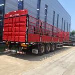Three Axles Side Wall Trailer Stake Fence Cargo Semi Trailer Semi Truck Trailer for sale