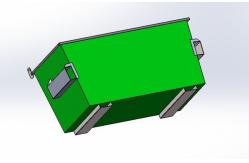 China 1.5m Open Top Waste Skip Bins Stackable Waste Management Skip Bins supplier