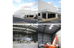China Q355 Q235 Steel Structure Aircraft Hangar Shed Construction With Aluminum Alloy Window supplier