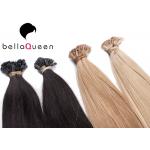 Keratin Brazilian human hair extension Flat Tip / Nail Tip Thick Ending for sale