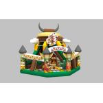 Small Commercial Inflatable Dry Slide For Kids With Fence Size 7x7x6.8m for sale