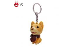 China Lovely Plastic Dog Keychain OEM ODM Non Phthalate Pvc Material supplier