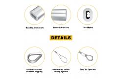 China Practical Aluminum Wire Crimp Sleeves Rustproof For Multiple Sizes Rope supplier