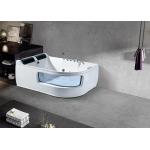 Massage Bathroom Jacuzzi Tub , 2 Seats Whirlpool Acrylic Bathtub for sale
