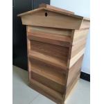 Western Red Cedar National beehive with flat roof Gable roof deep brood hive stand for sale