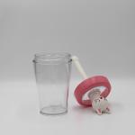 Portable 430ml Cartoon Plastic Water Bottle Lovely Kids BPA Free for sale