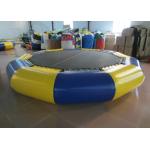 Customized Jumping Floating Water Trampoline , Giant Water Trampoline Dia4m for sale