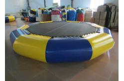 China Customized Jumping Floating Water Trampoline , Giant Water Trampoline Dia4m supplier