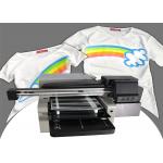 USB3.0 Cmykw Multicolor Uv Flatbed Printing Machine T Shirt Garment Digital Fiber Cloth Using for sale