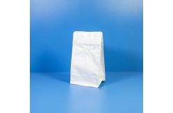 China Custom Plastic Flat Bottom Widen Side Gusset Coffee Bag With Air Valve supplier
