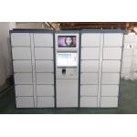 Supermarket Colourful Storage Locker Luggage With 15 Inch Adertising Touch Screen for sale