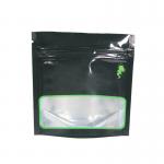 28g Stand Up Pouch With Window For Weed Flower Custom Packaging for sale