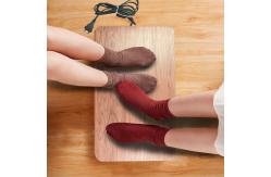 China Stylish Electric Foot Warmer Stool With Graphene Heating Ergonomic Design Adjustable Temperature supplier