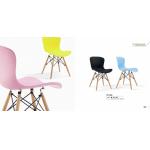 modern restaurant dining chair with wooden leg for sale
