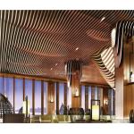 Timber Cladding Linear Baffle Aluminium Alloy Profile Wood Tile Ceiling for sale