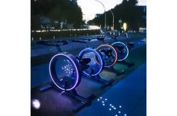 China Custom Multi Player Outdoor Exercise Interact Bicycle Interactive Projection supplier