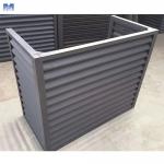 Aluminium Balcony Wall Air Conditioner Cover Decorative Grille Design for sale