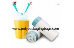 China Ldpe Material Drawstring Degradable Garbage Bag Roll Recyclable supplier