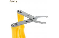 China Durable Apiculture Beehive Tools Yellow Beekeeping Frame Grip With Plastic Handle supplier