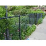 2×25m Black Galvanized Chain Link Fence PVC Coated OEM / ODM Available