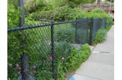China 2×25m Black Galvanized Chain Link Fence PVC Coated OEM / ODM Available supplier