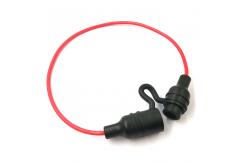 China IP67 AGC Waterproof Inline Fuse Holder Black Splash Resistant supplier