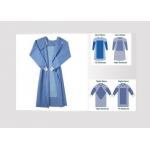 Soft Disposable Medical Garments With Adjustable Hook Loop Neckline Closure for sale