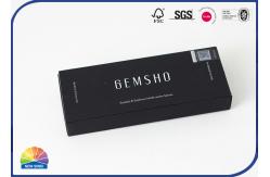 China 1c Print Pen Packaging Hinged Paper Box With Flocking PE Foam supplier