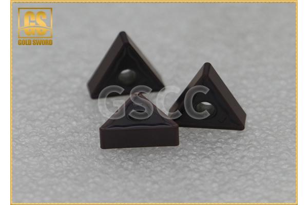 Hard Steel Triangle Carbide Inserts , Hardbess Tungsten Carbide Tool Inserts