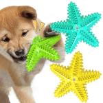 Pet Starfish Squeaky Toy Teeth Cleaning Bite Resistant Dog Toy for sale