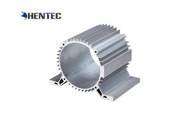 Silver Anodized Industrial Profile Systems Aluminium Cylinder Shell / Aluminum Heat Sink