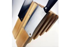 China Customized Logo Sustainable Wood Kitchen Magnetic Knife Block Holder for Sustainable supplier