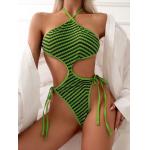 Strapless Summer Bikini Size S-Xl Stylish Design For Beach Vacation Sexy Green Color The New Style In Stock for sale