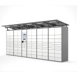 24 Hours Outdoor With Canopy Electronic Smart Delivery Locker For Residential Office Buildings for sale