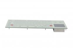 China IP65 Industrial Flat Membrane Ruggedized Keyboard With Touchpad supplier