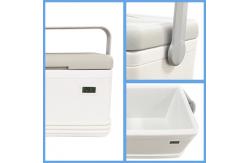 China Phefon Rotating Handle Portable Ice Cooler Box With PU Foam Insulation supplier