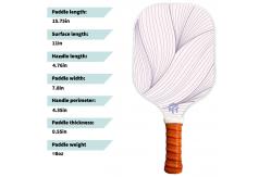 China OEM ODM Raw Pickleball Paddle With Breathable Silicone Handle supplier