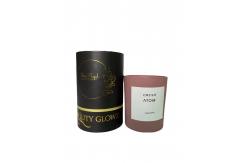 China Candle Tea paper cylinder packaging Customizable Design Matt Lamination / Foil Stamp supplier