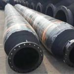 Black Rubber Self Floating Dredge Hose Abrasion Resistant -30C-80C Temperature Range for sale