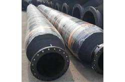 China Black Rubber Self Floating Dredge Hose Abrasion Resistant -30C-80C Temperature Range supplier
