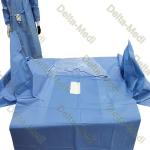 Reinforced Sterile Gynecology Obstetrics Drapes Pack Integrated With Leggings for sale