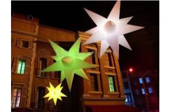 China Party Decorations Inflatable Lighting With Pink / Green /Yellow Star Lighting supplier