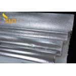 550C Thermal Resistant 0.4mm Aluminum Foil Wrapped Fiberglass Cloth for Oil & Steam Pipelines Fireproof for sale