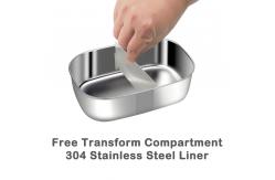 China 1.8L Leak Proof Stainless Steel Lunch Containers 5 In 1 70W Customization supplier