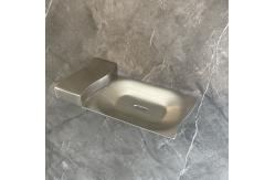 China Bathroom Toilet Soap Dish Silver Soap Holder Wall Mount Satin Finish Rustproof supplier