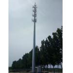 Galvanized Single Tube Monopole Steel Tower Communication Tubular 30m/S for sale