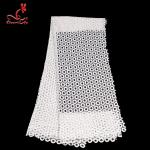 Guipure Lace Water Soluble Geometric Shape Embroidery Fabric With 100% Polyester Milk Yarn for sale