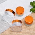 ABS Plastic Face Cream Bottle 15g Cosmetic Jars Hot Stamping for sale