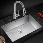 9L Rectangular Stainless Steel Kitchen Basin Under Counter Sink for sale