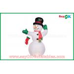 Durable White Inflatable Snowman For Party / Holiday Decorations for sale